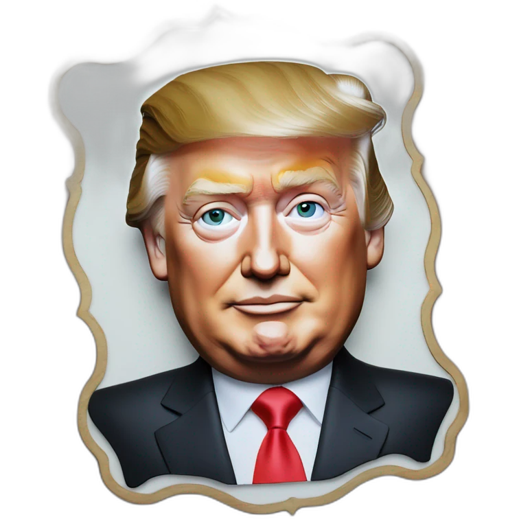 Vladimir Poutine plaque Donald Trump emoji