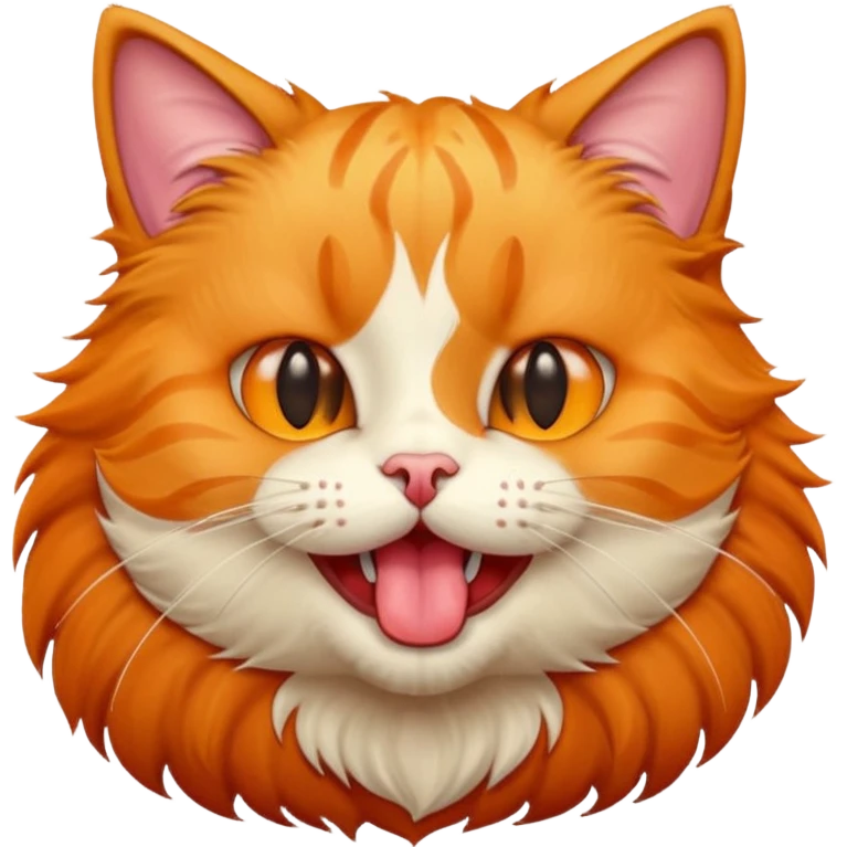 Cat with tongue out emoji