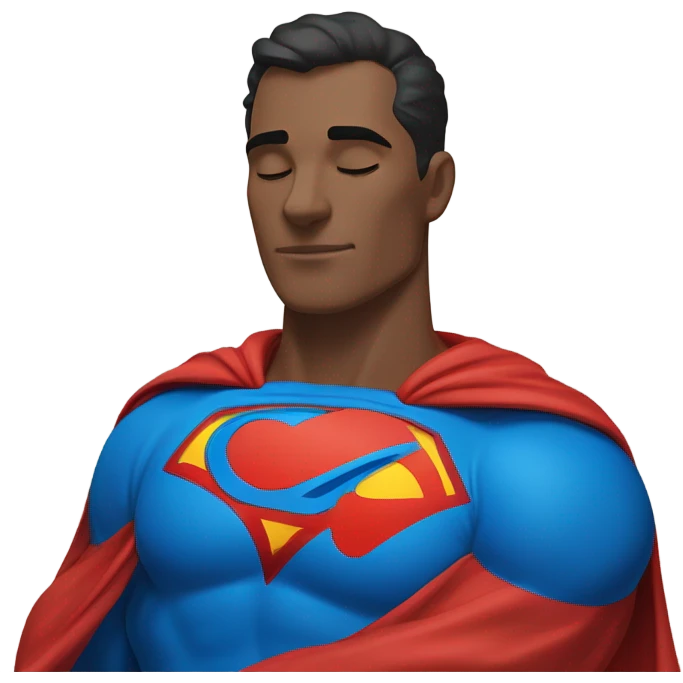 Superman sleeping  emoji