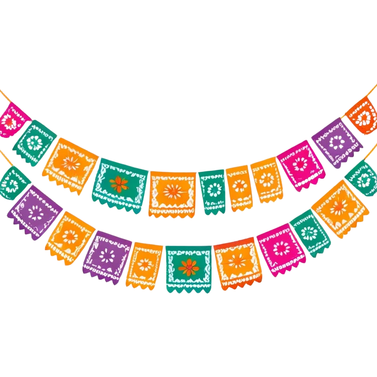 festive and vibrant garland of traditional mexican  emoji