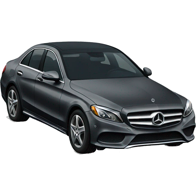 Dark gray Mercedes c300 emoji