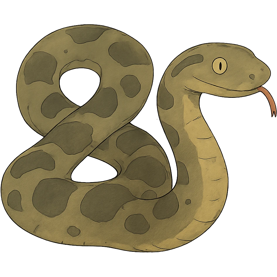 ghibli style anaconda emoji