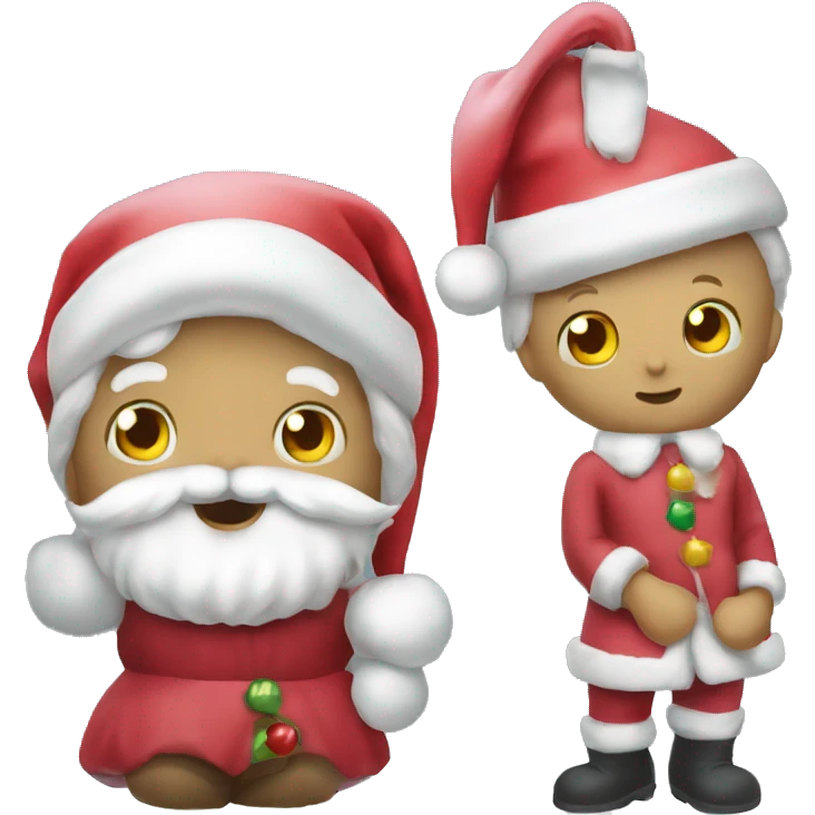 santa claus Hello kitty emoji