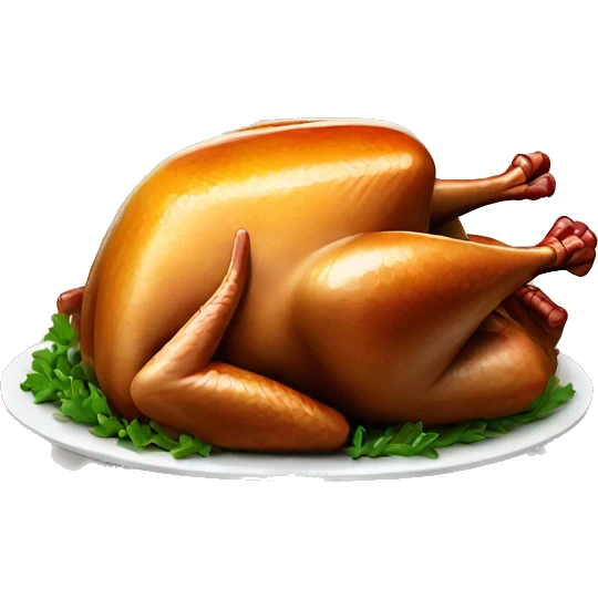 Cooked turkey emoji