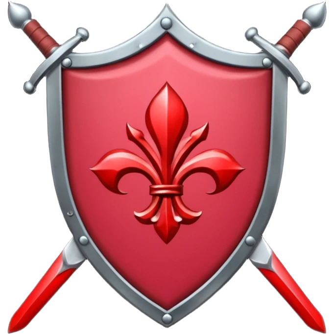 brasão sangrando medieval rosa de sangue vermelha emoji