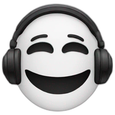 Emoji Listening music emoji