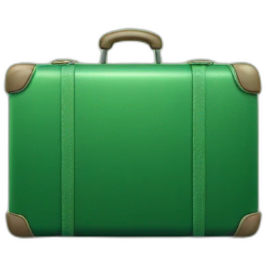 Green suitcase emoji