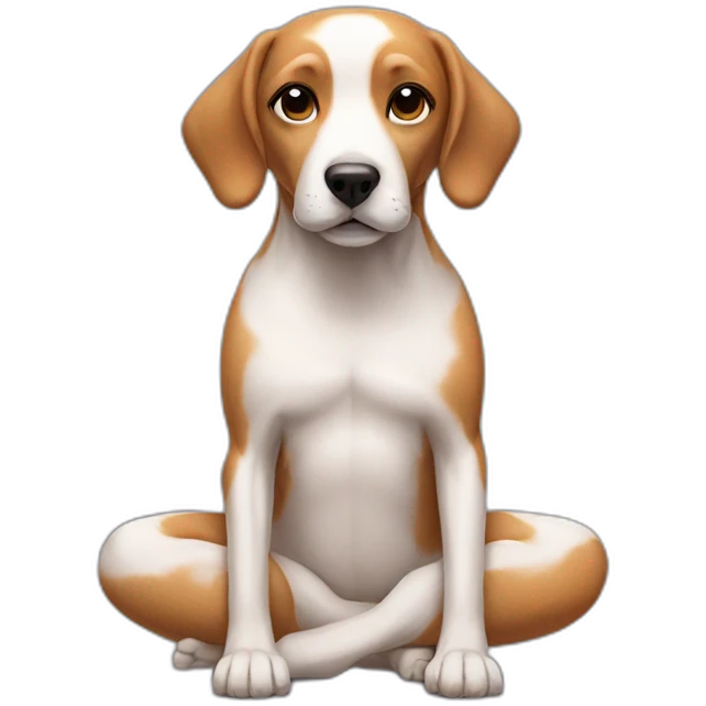 Yoga dog emoji