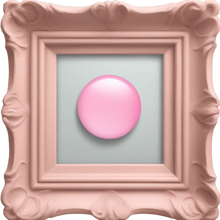light pink painting in frame emoji