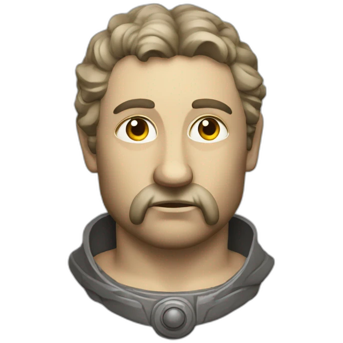 medieval innovator, thinking, torso emoji