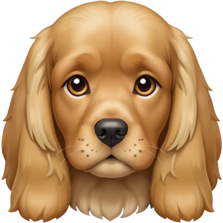 Cocker blond triste emoji