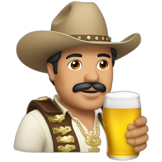 ramon ayala with a beer in his hand emoji