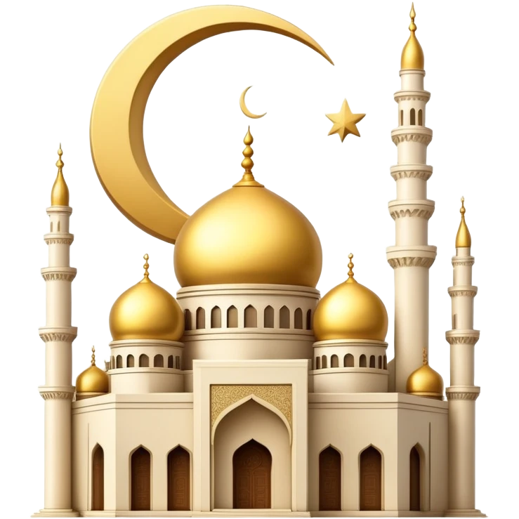 mosque with crescent moon emoji