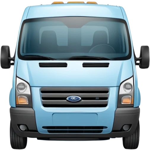 light blue Ford Transit passenger van emoji