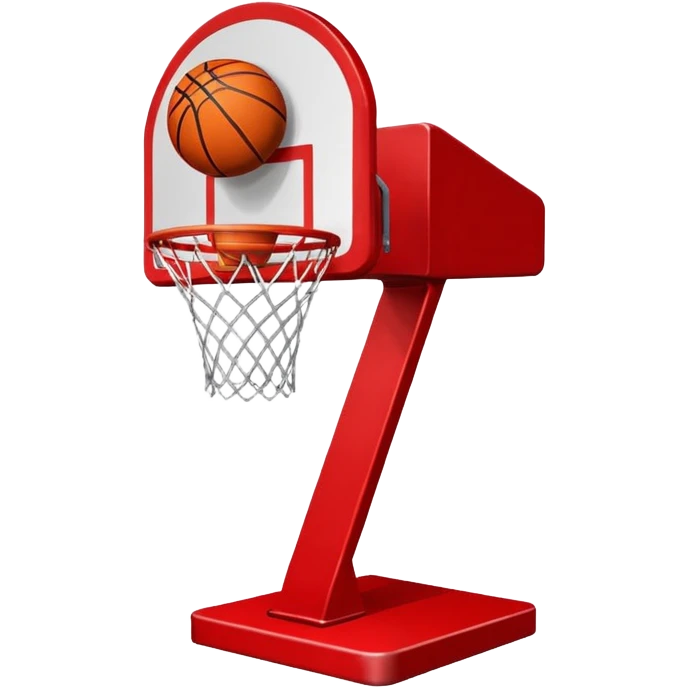 red basketball rack emoji