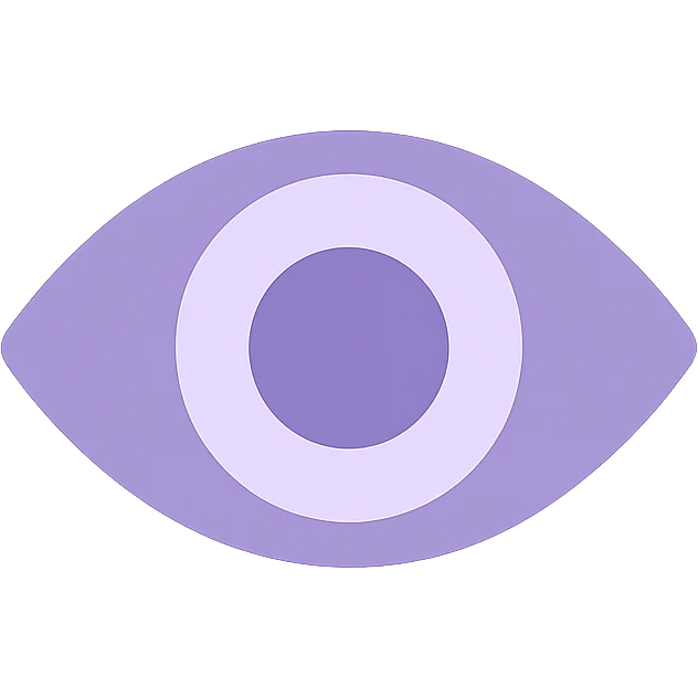 A dull purple eyes emoji