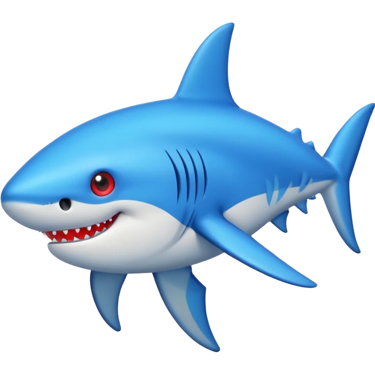 Crea un tiburón con ojos de corazón emoji