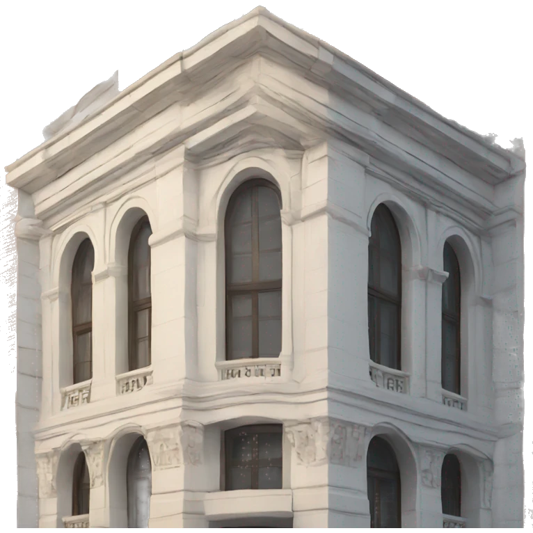 Building with architectural details emoji