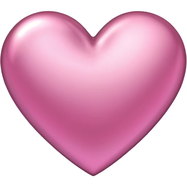 pink metallic heart emoji