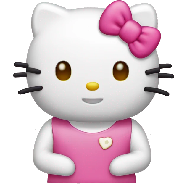 Pink hello kitty emoji
