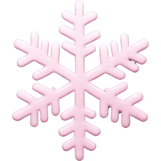 pastel pink snowflake  emoji