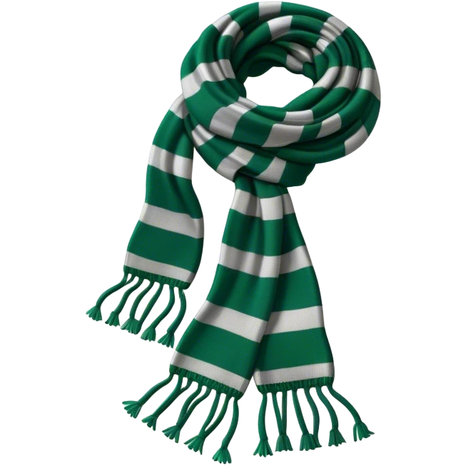  knitted Slytherin  scarf emoji