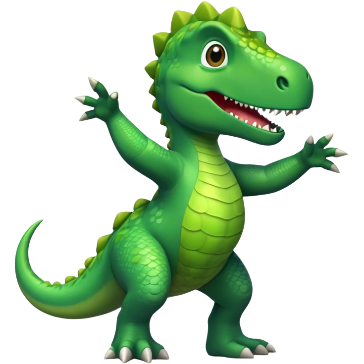 Dinosaur dancing emoji