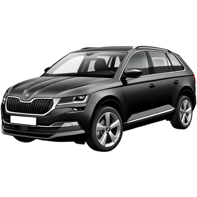 Cartrip with new black skoda enyaq emoji