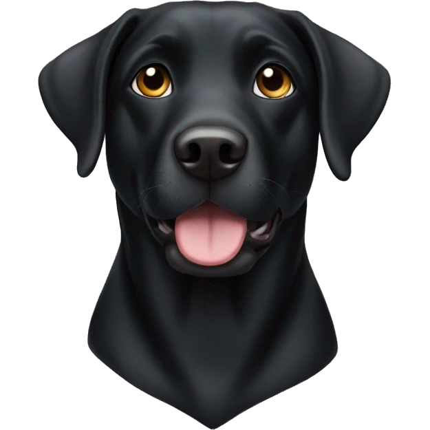 Black lab mix emoji