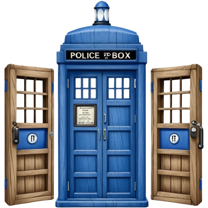 blue police box emoji emoji