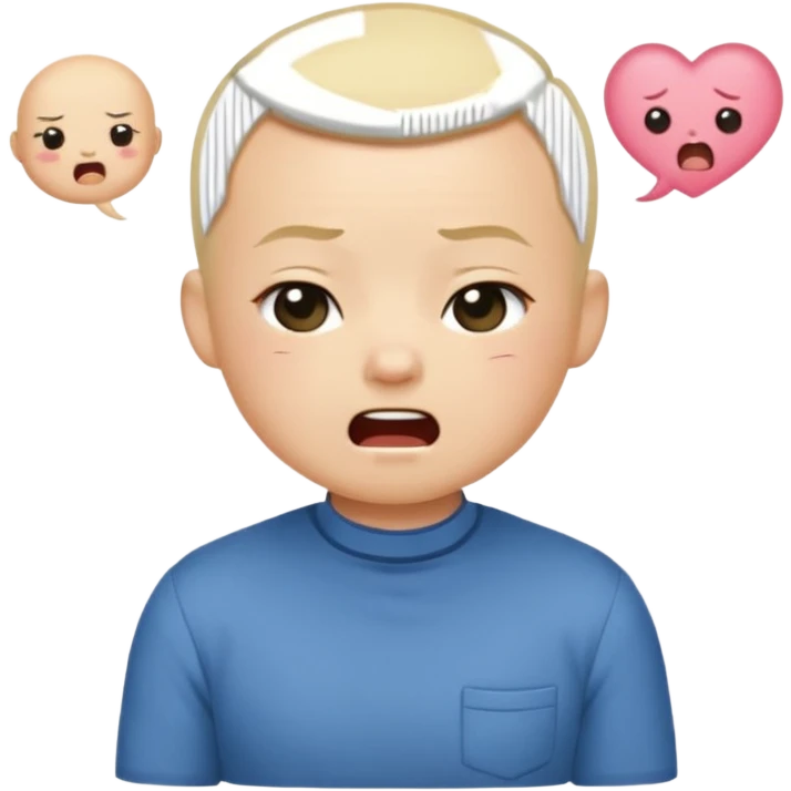 FOURTH NATTAWAT in a blonde bald hair
Convert the image into a set of chibi stickers (4x4 grid) outfit similar to this one including expressions of laughing being
angry,
crying, sulking, thinking, being sleepy, blowing kiss,winking, being suprised
 emoji