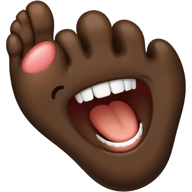 🦶🏿😂 emoji