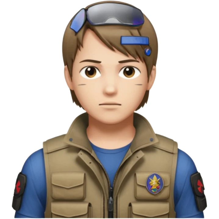 Leon Kennedy from resident evil 4 remake emoji