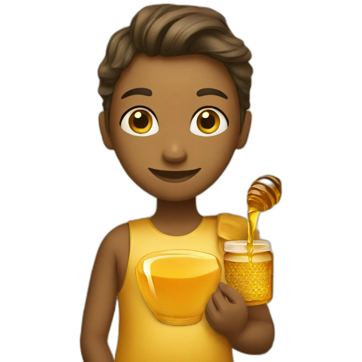 honey and social media emoji