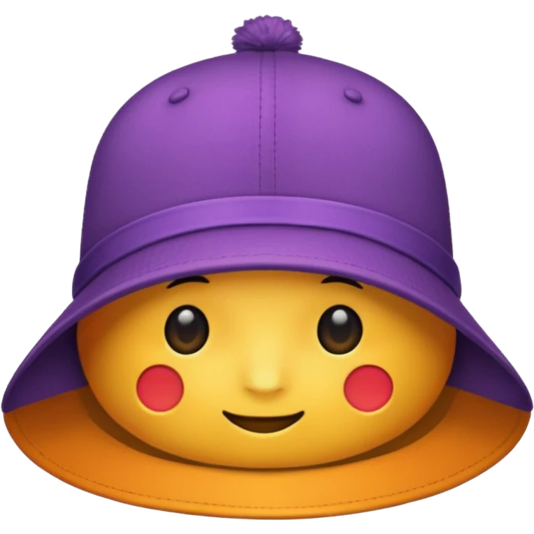 colorful hat emoji