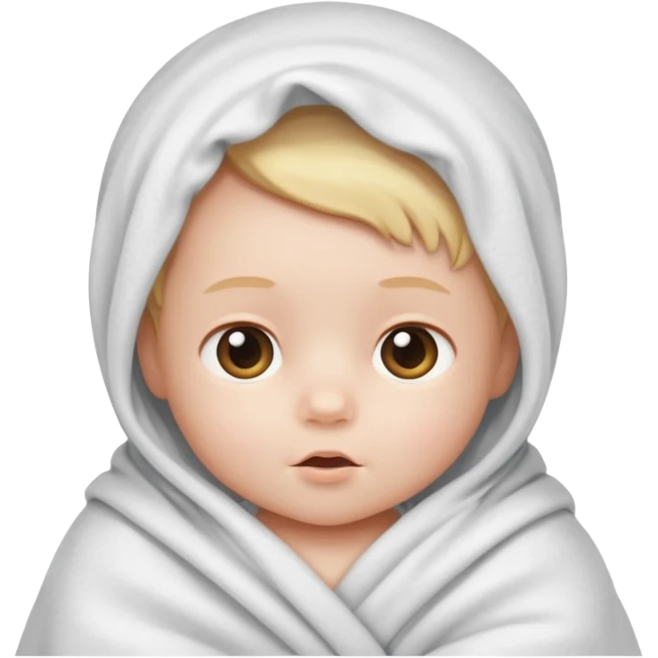 camera with a baby wrapped in a blanket emoji