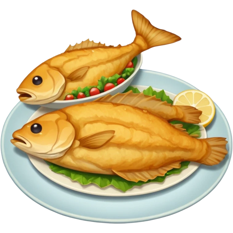 dishes with fried catfish emoji