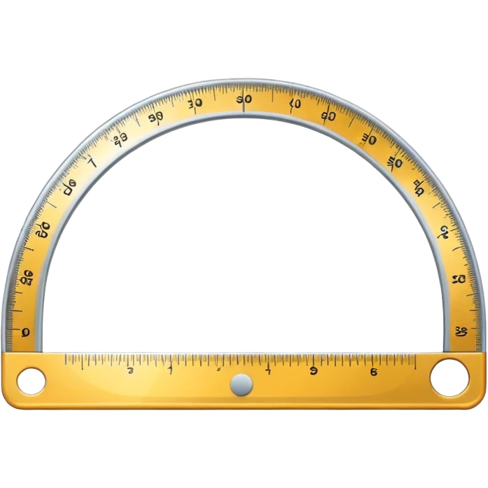 "📏" This emoji is for ruler. Then make an emoji for protractor. emoji