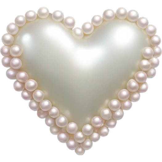 Pearl heart emoji
