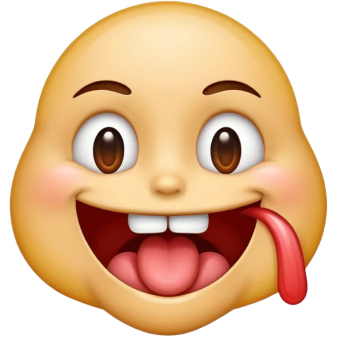 emoji biting its lip and drooling drooling saliva  emoji