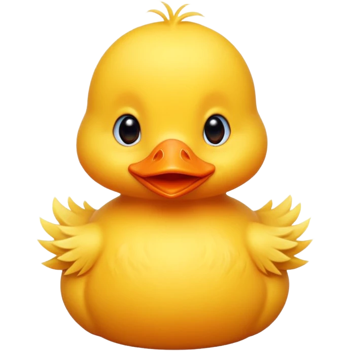 cute baby yellow duck  emoji