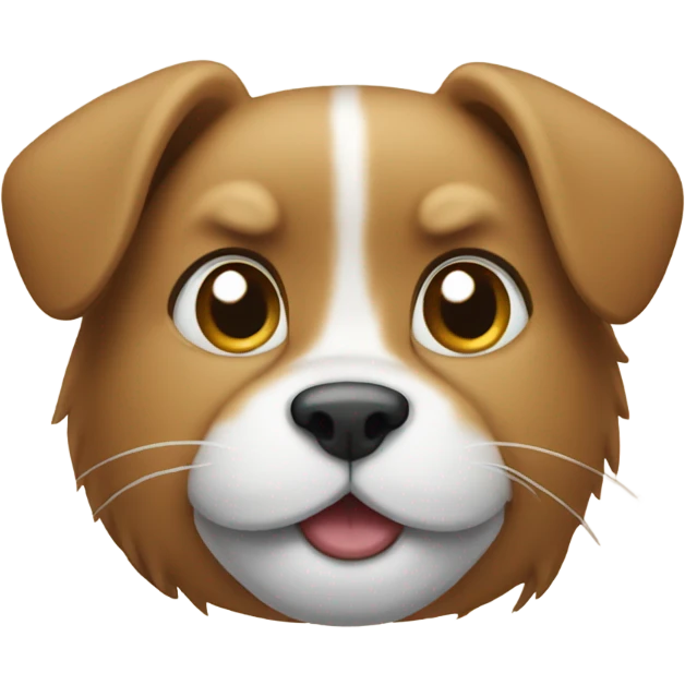 Animal that is Half dog and half cat emoji