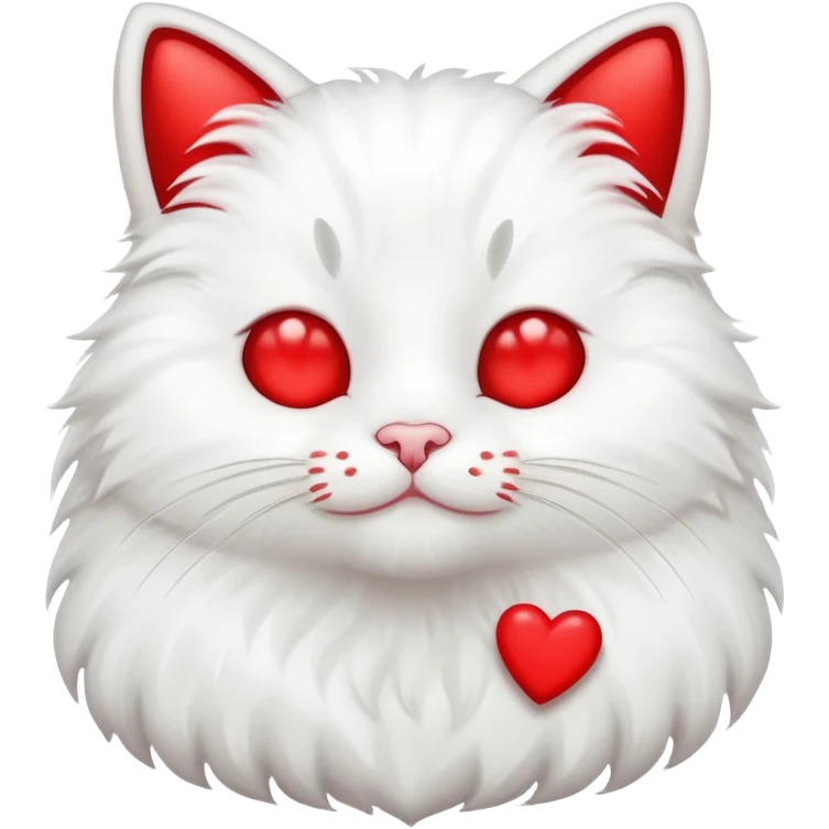 Cat with hearts emoji