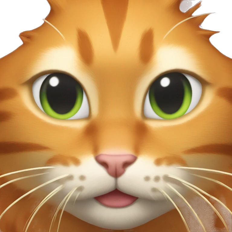Super saiyan orange cat emoji