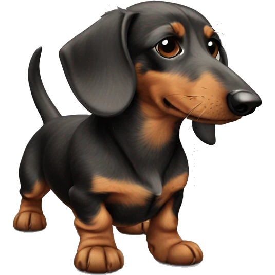 wire-haired dachshund emoji