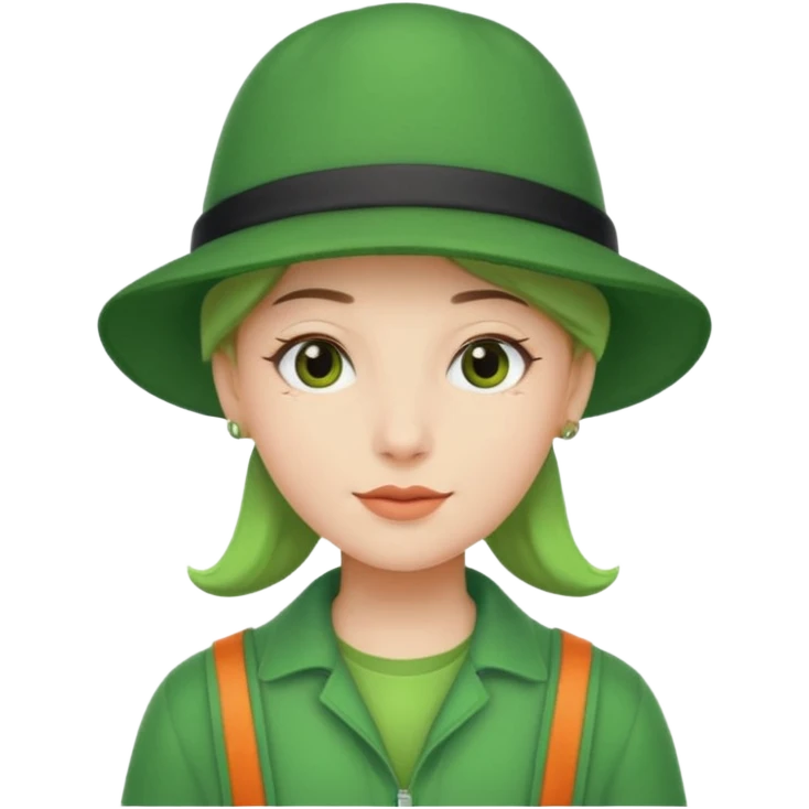 Character with Green Hats emoji