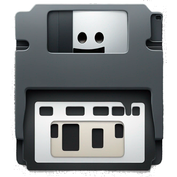 black floppy disk emoji