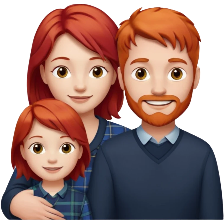 scottish family with son and daughter emoji
