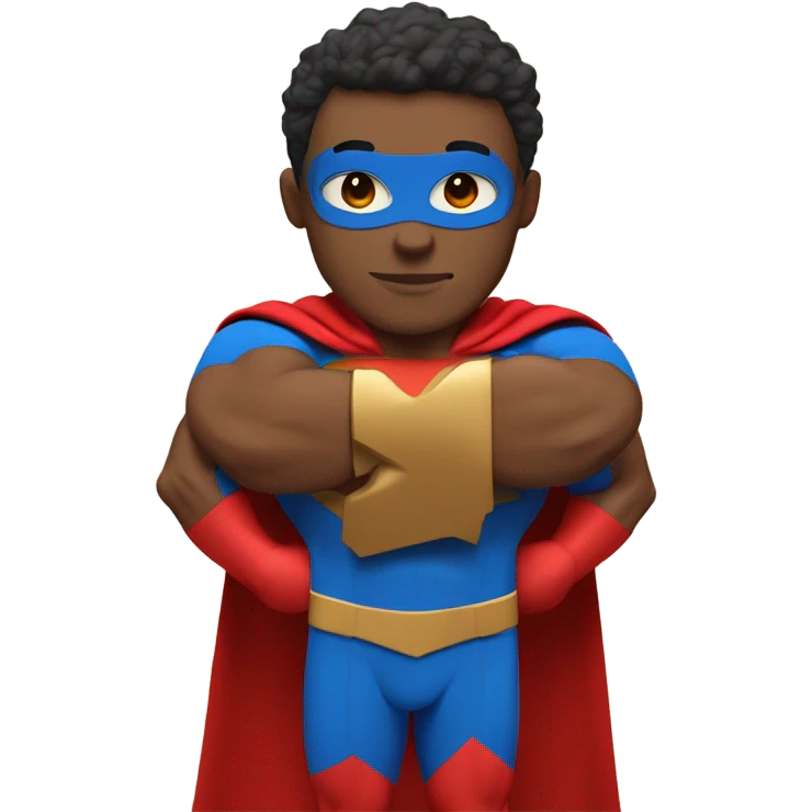 the superman with abs emoji