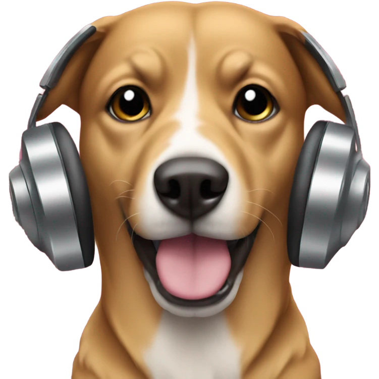 dog dj emoji
